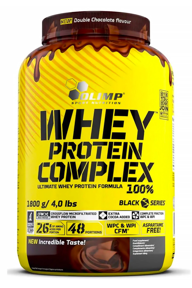 Olimp Whey Protein Complex 100% Double Çikolata 1800g 48 Servis