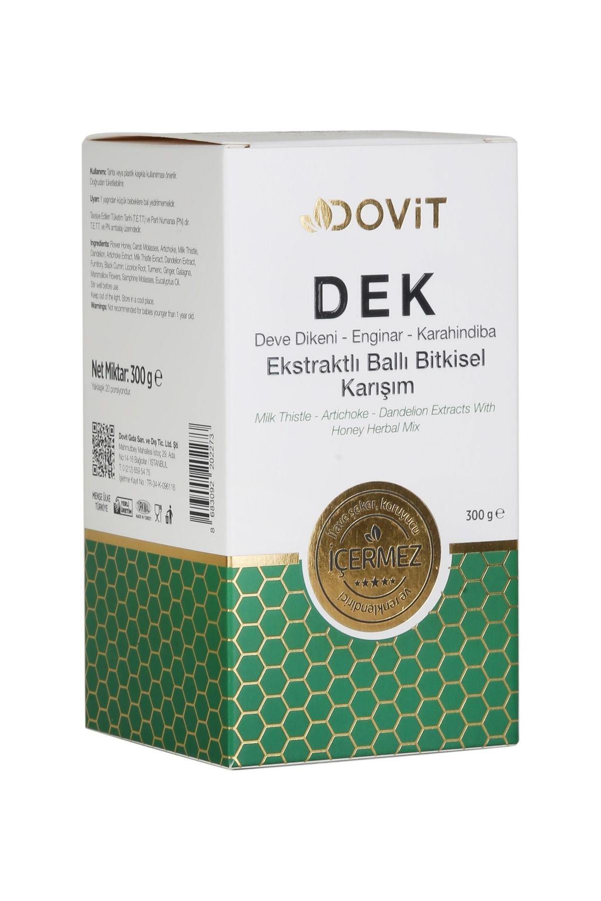 Dovit DEK Ekstraktlı Ballı Bitkisel Karışım 300g