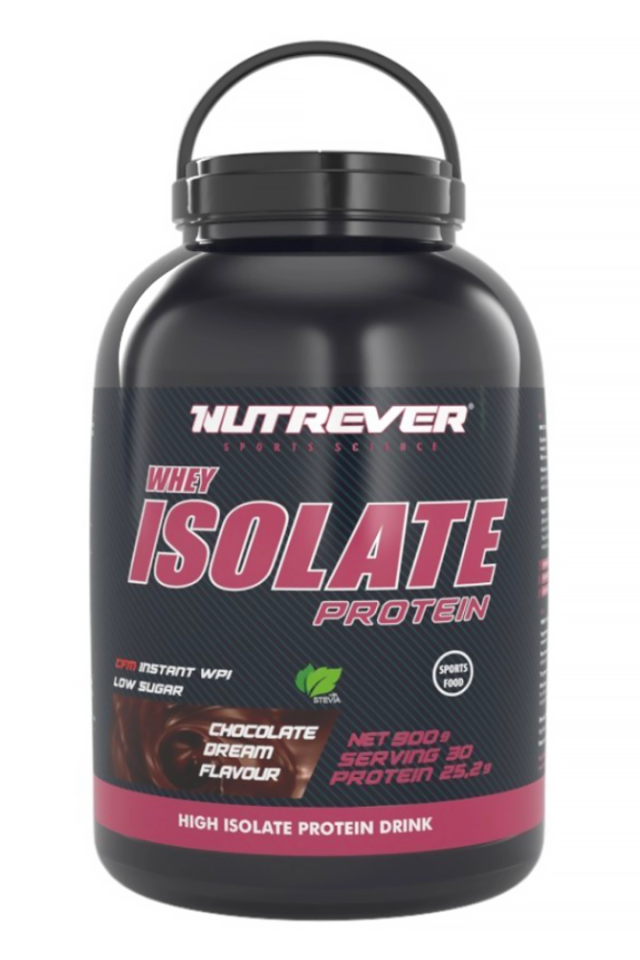 Nutrever Whey Isolate Protein Çikolata 900g 30 Servis