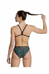 Arena Women's Arena Overview Swimsuit Challenge Bayan Yüzücü Mayo Siyah 006636550 34