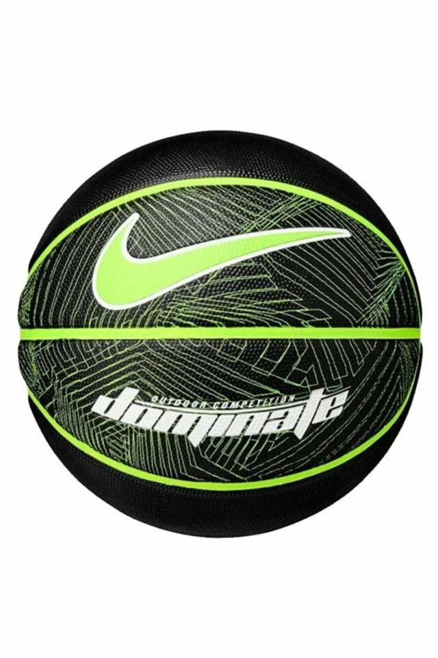 Nike Dominate Outdoor 8P Unisex No 7 Basketbol Topu Siyah Ye il N.000.1165.044.07