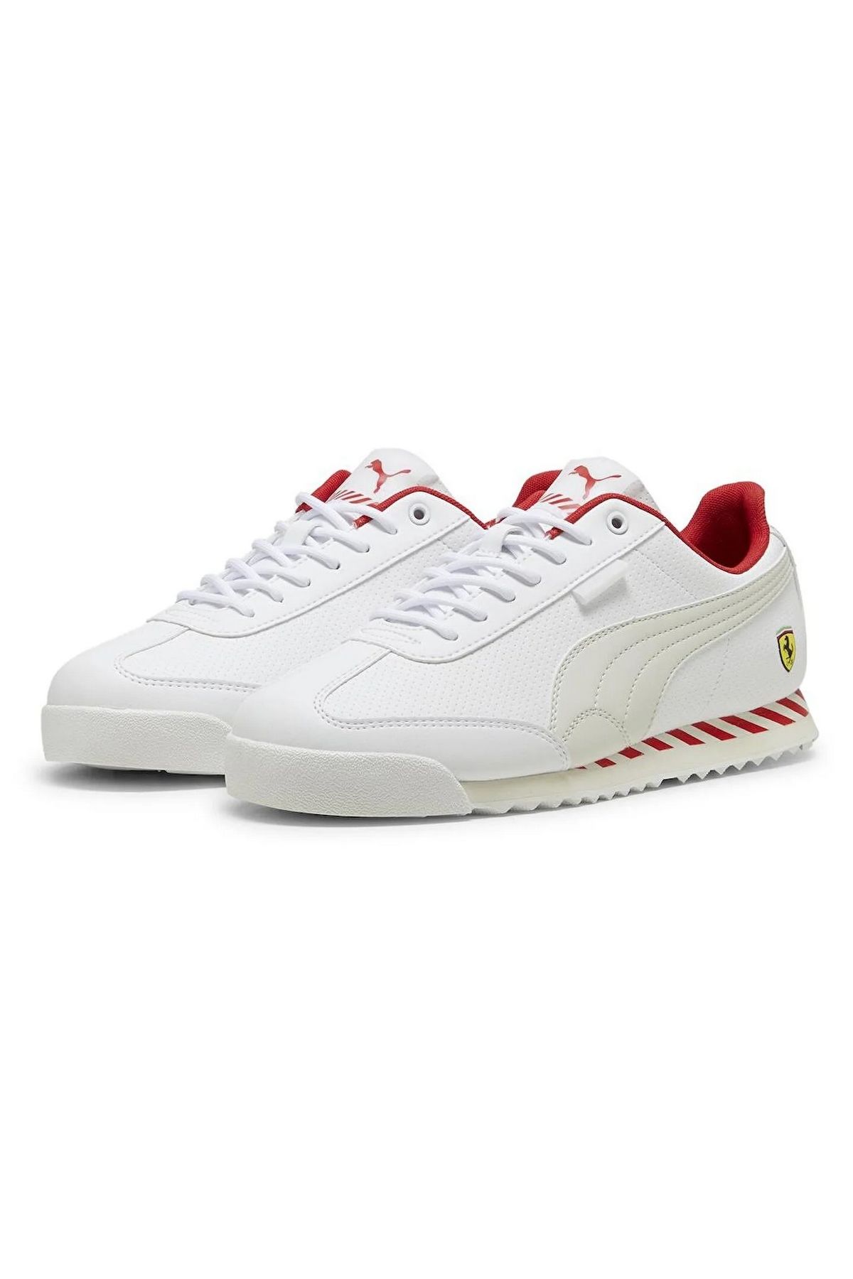 Puma Ferrari Roma Via-PUMA White-Vapor Gray Beyaz Günlük Ayakkabı 30806702