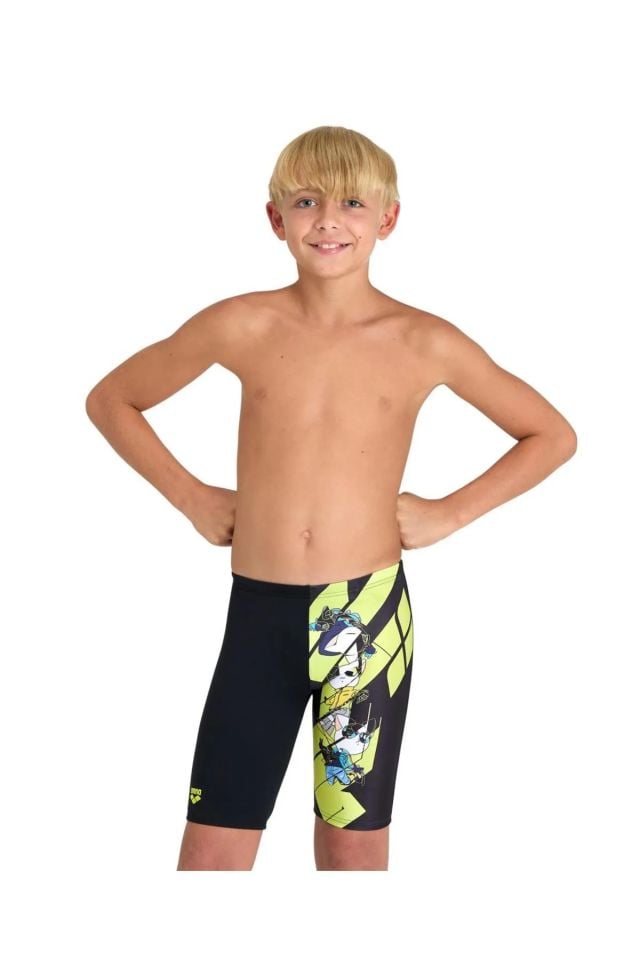 Arena Boy's Arena Kikko Pro Swim Jammer Erkek Çocuk Yüzücü Mayo Siyah 006000500