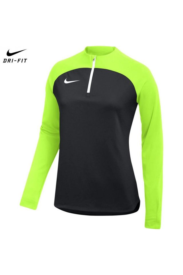 Nike Dri-Fit Acedemy Dril Top K Bayan Antrenman Futbol Uzun Kollu Tişört Siyah DH9246-010