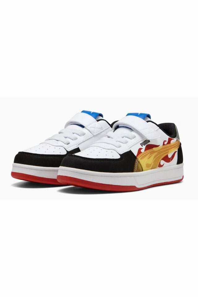 Puma Caven 2.0 Hot Wheels AC+PS Unisex Çocuk Spor Ayakkabı Beyaz 40140401