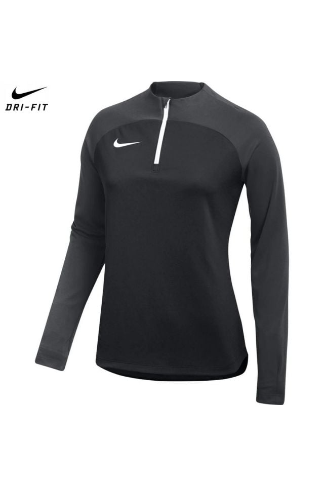 Nike Dri-Fit Academy Dril Top K Bayan Futbol Uzun Kollu Tişört Siyah DH9246-011