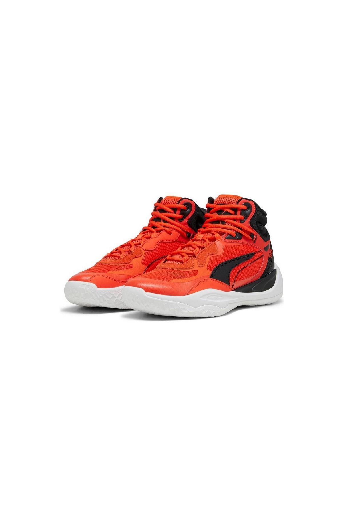 Puma Playmaker Pro Mid Red Blast Fiery-Red PUMA-Black Bilekli Erkek Spor Ayakkabı 37790212