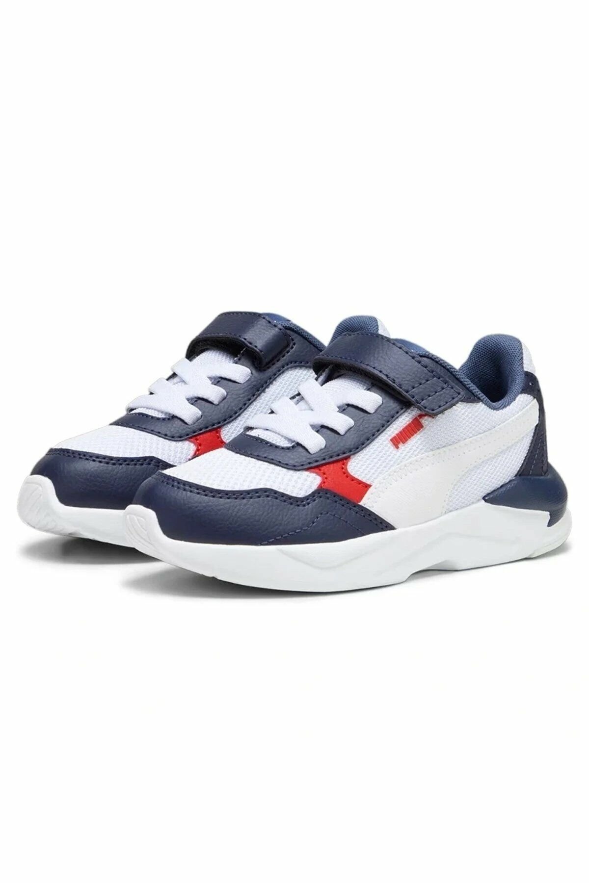 Puma X-Ray Speed Lite AC+ PS Navy-White-Red-Inky Blue Renkli Çocuk Spor Ayakkabı 38552520