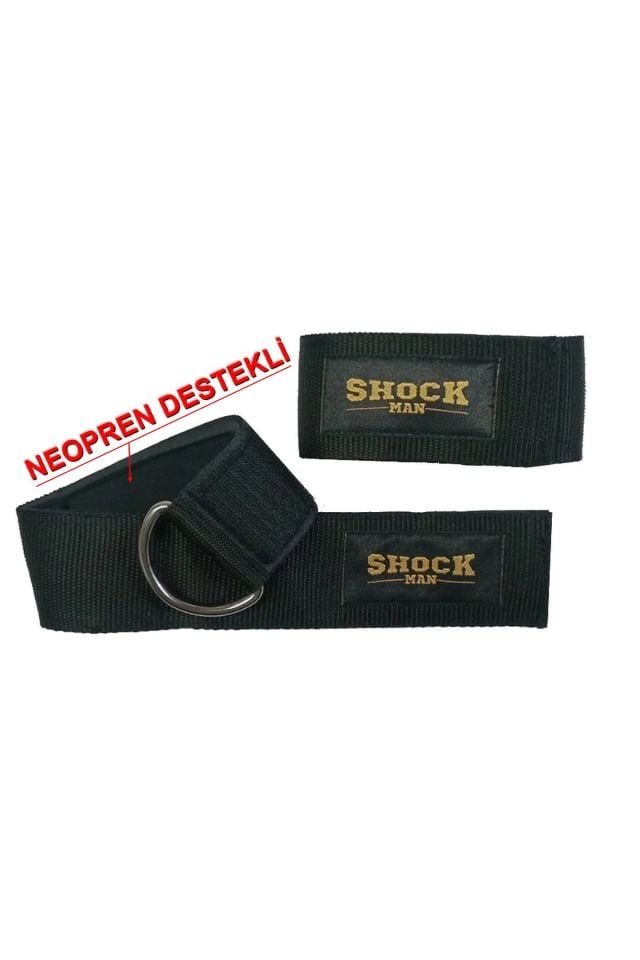 Shock Man Ankle Cuff Neopren Ayak Bilek Kayışı Siyah