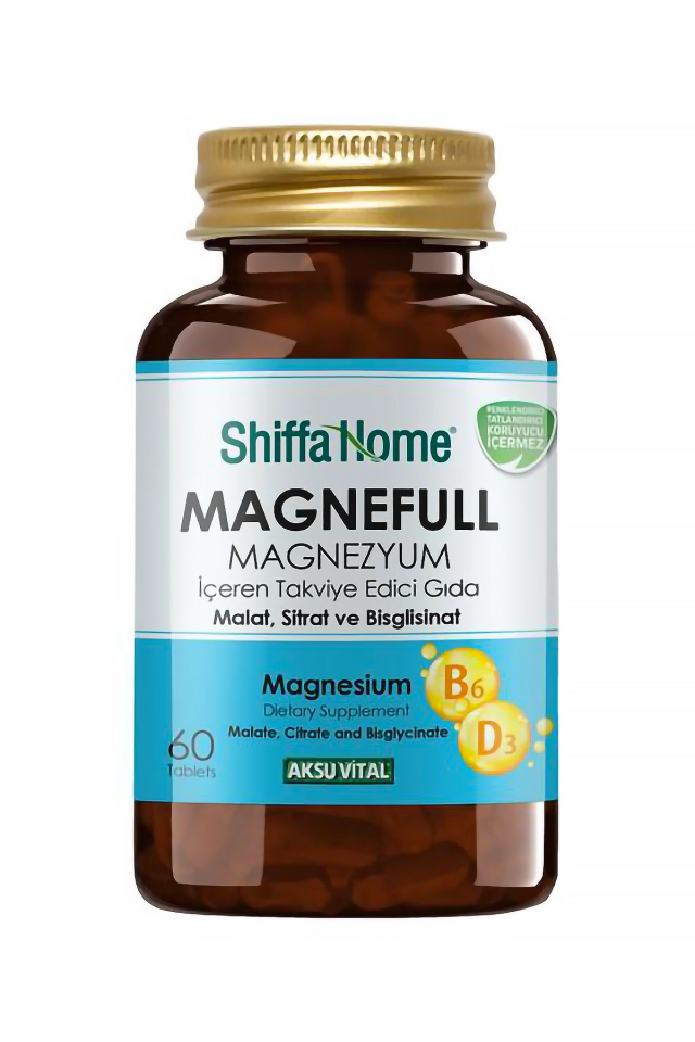 AksuVital Shiffa Home Magnefull (Magnezyum, Malat Sitrat, Bisglisinat) 60 Tablet