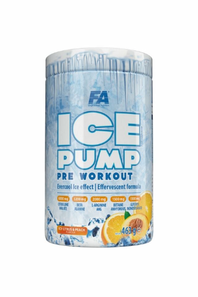 Fa Ice Pump Pre Workout Icy Citrus & Peach 463g 100 Servis