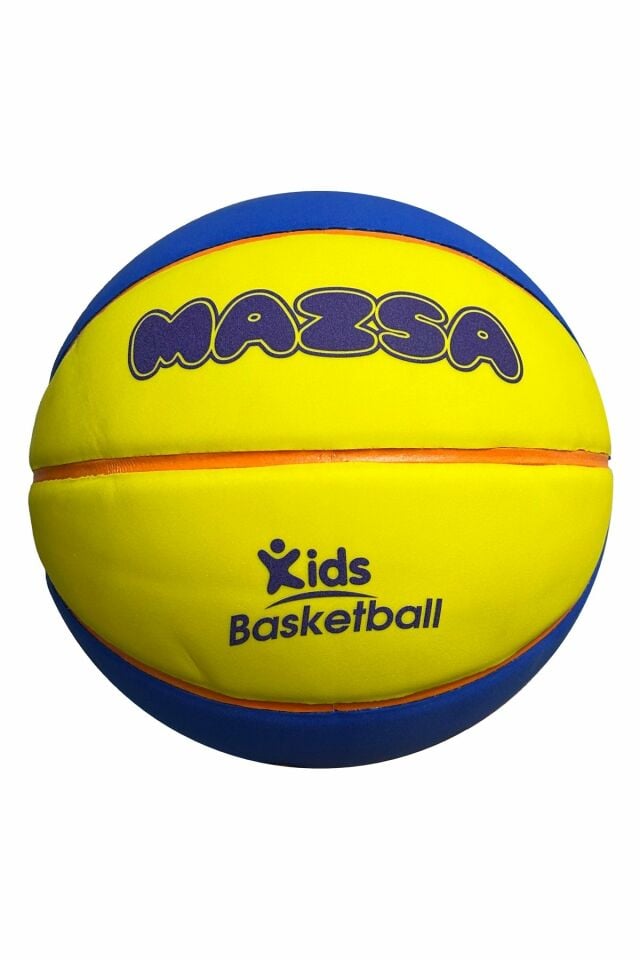 Mazsa BB-KRF05000 No 5 Eva Foam Çocuk Basketbol Topu Sarı/Mavi