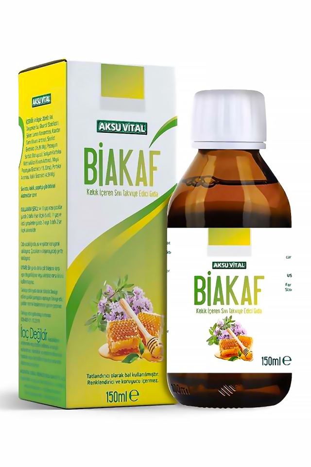 AksuVital Biakaf Kekik İçeren Sıvı Takviye Edici Şurup 150ml