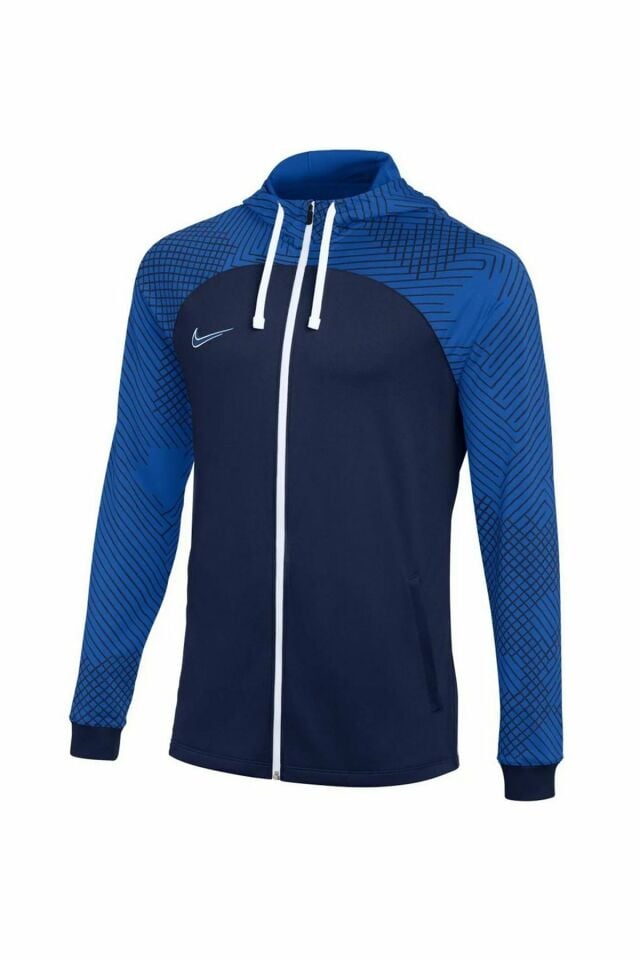 Nike Dri-Fit Strike Hd Trk Jkt K Erkek Futbol Sweatshirt Kapüşonlu Lacivert DH8768-451