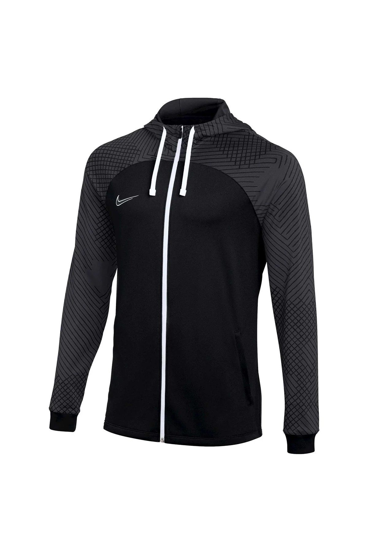 Nike Dri-Fit Strike Hd Trk Jkt K Erkek Futbol Sweatshirt Kapüşonlu Siyah DH8768-011