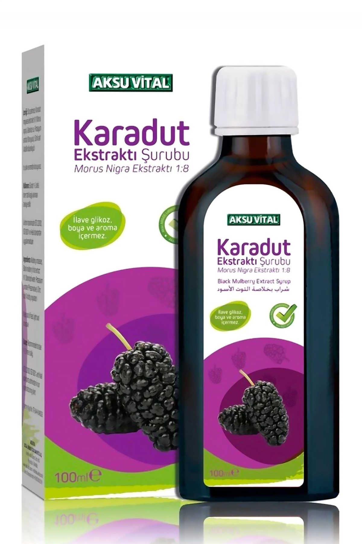 AksuVital Karadut Ekstraktı Şurubu 100ml