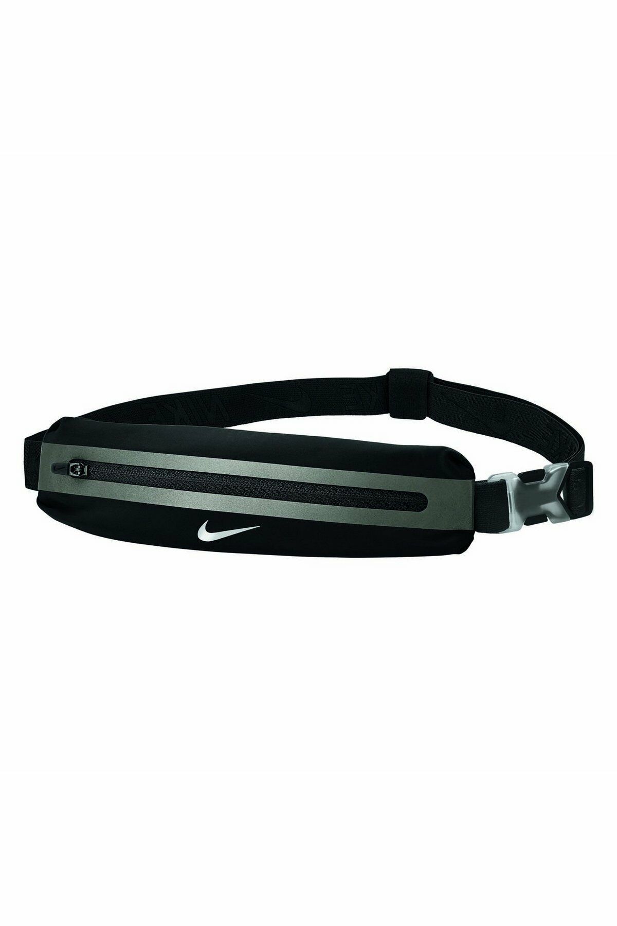 Nike Slim Running WaistPack Unisex İnce Koşu Bel Çantası Siyah/Gümüş N.100.0828.082.OS