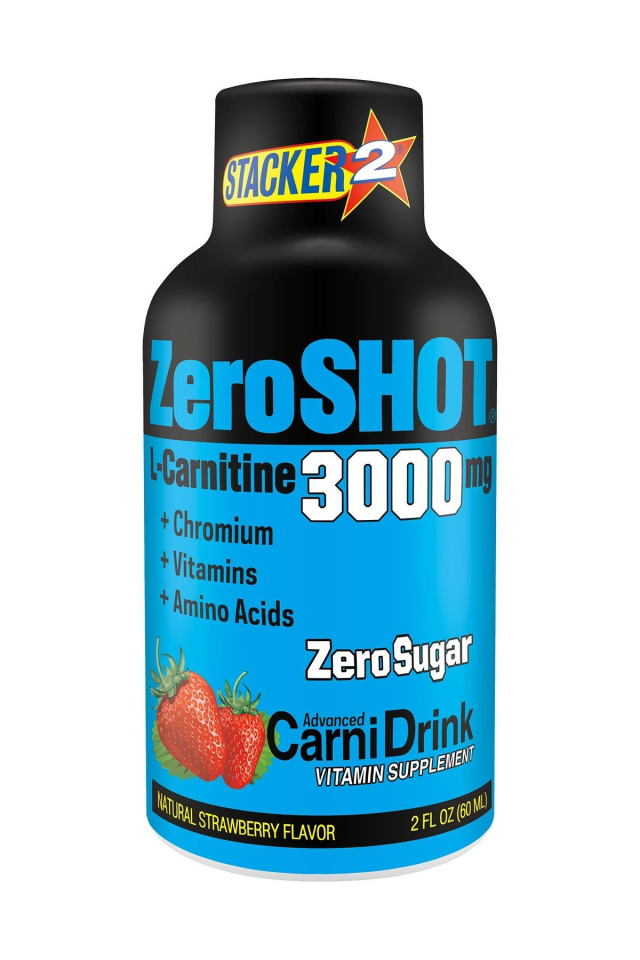 ZeroSHOT L-Carnitine 3000mg Çilek 60ml x 12 Adet