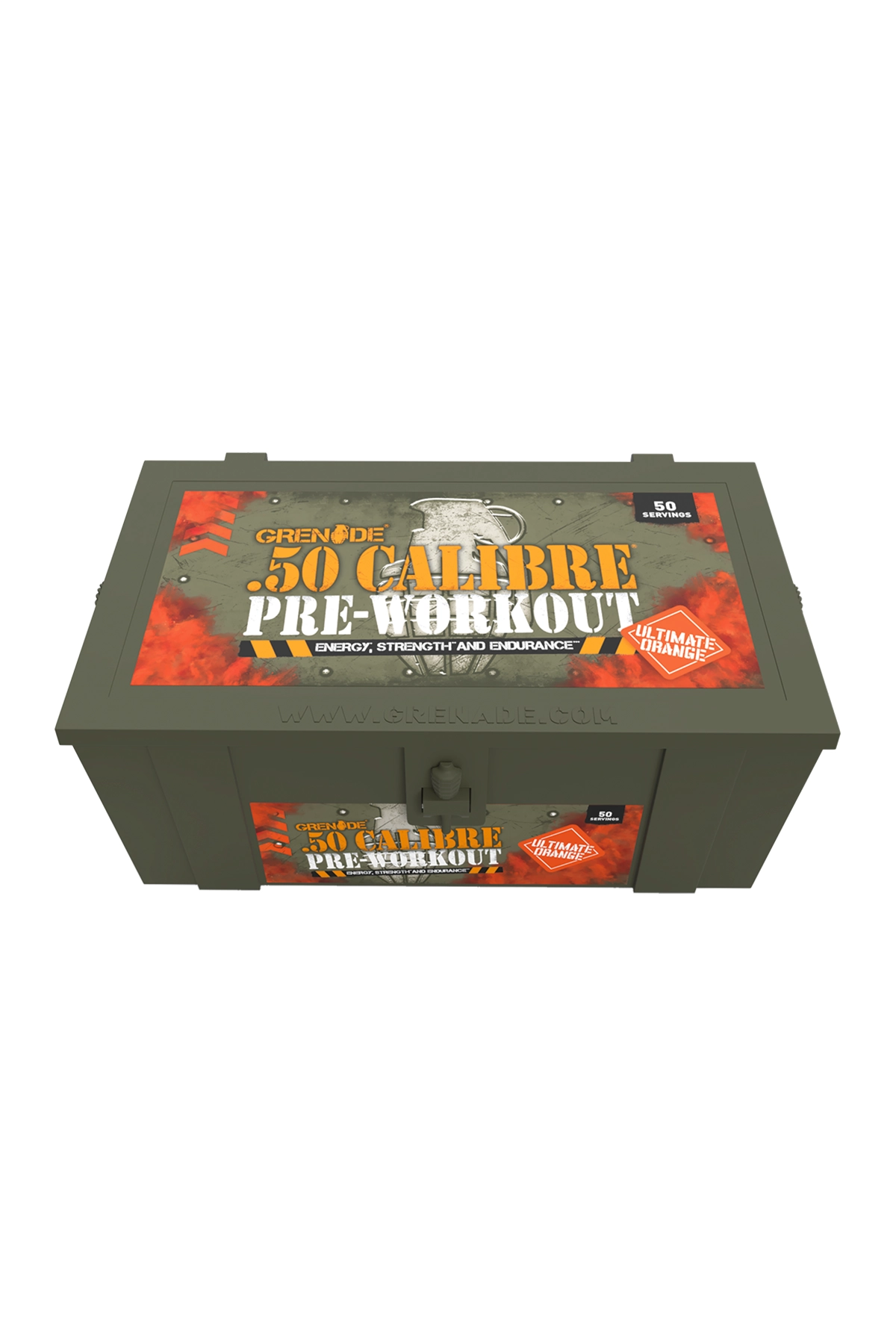 Grenade 50 Calibre Pre-Workout Portakal Aromalı 580g 50 Servis