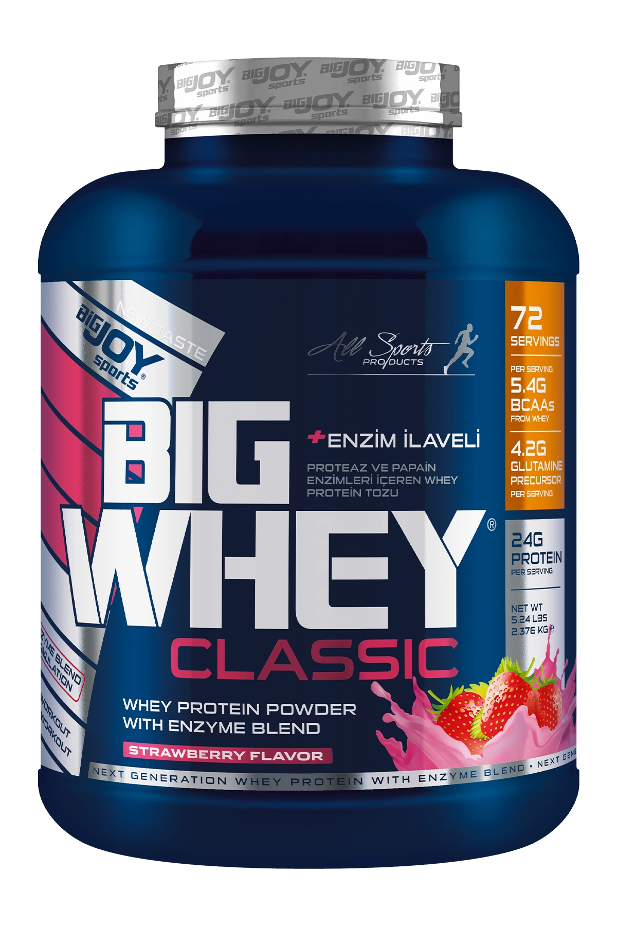 BigJoy Sports BigWhey Classic Çilek 2376g 72 Servis