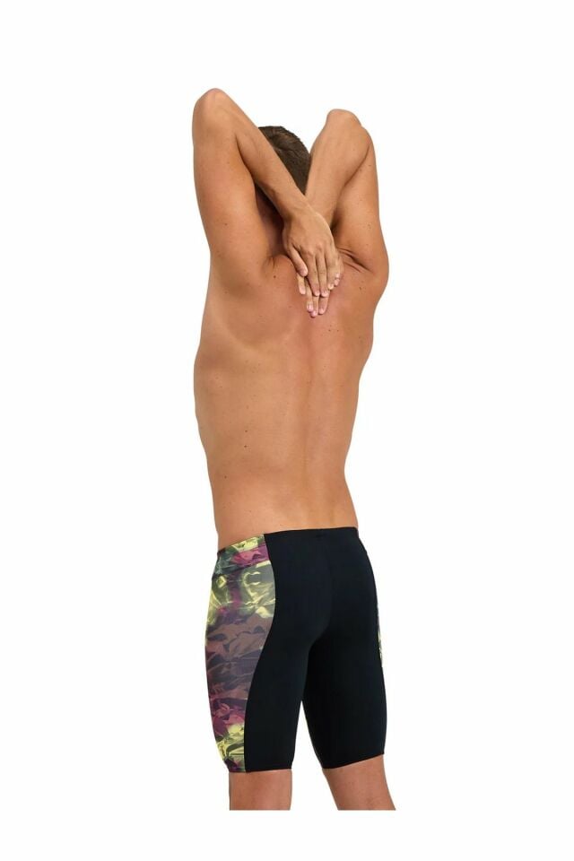 Arena Men's Arena Hero Camo Swim Jammer Erkek Yüzücü Jammer 75 Beden Siyah 005916550-75