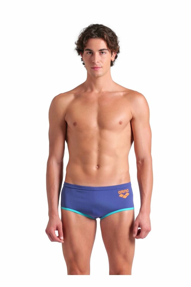 Arena Men's Arena One Low Waist Short Big Logo Erkek Yüzücü Mayo Mavi 008549889