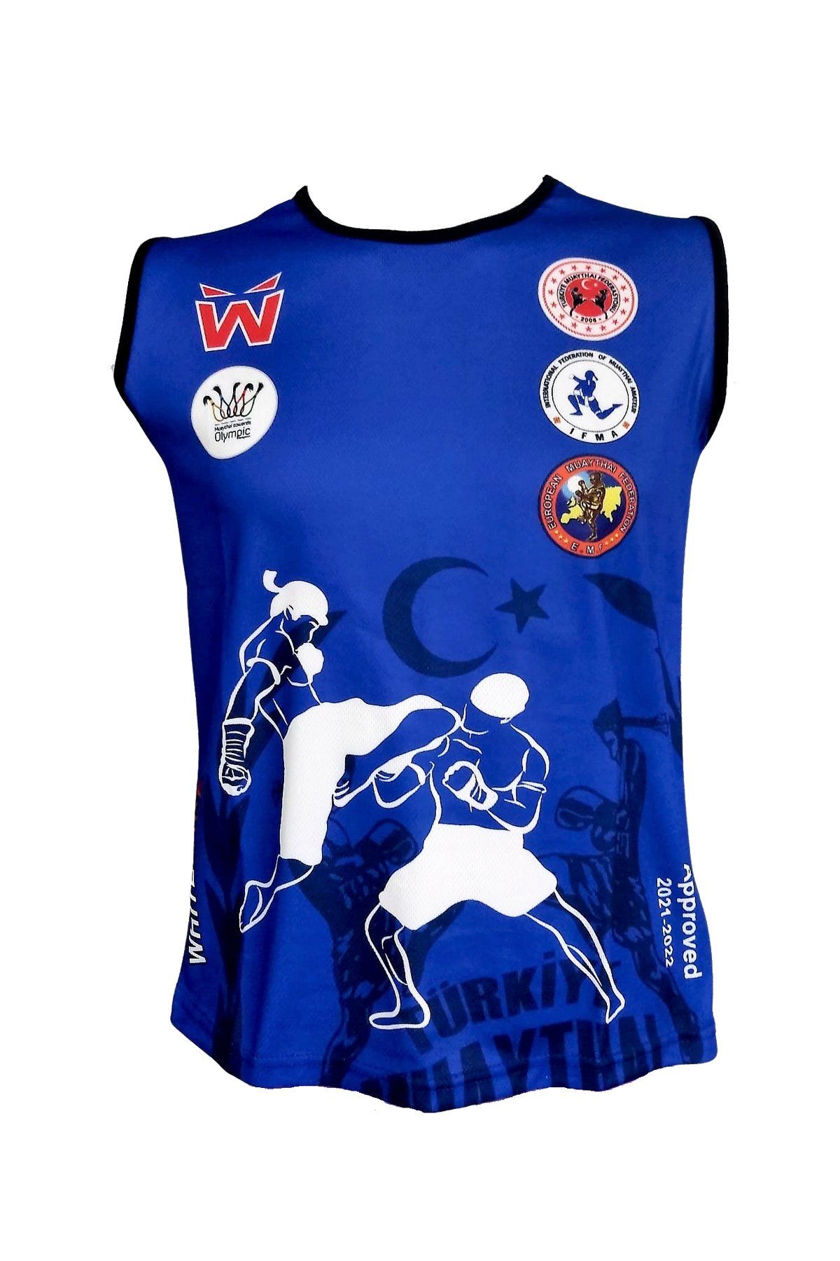 Whiteface Muay Thai Müsabaka Atlet Mavi XS