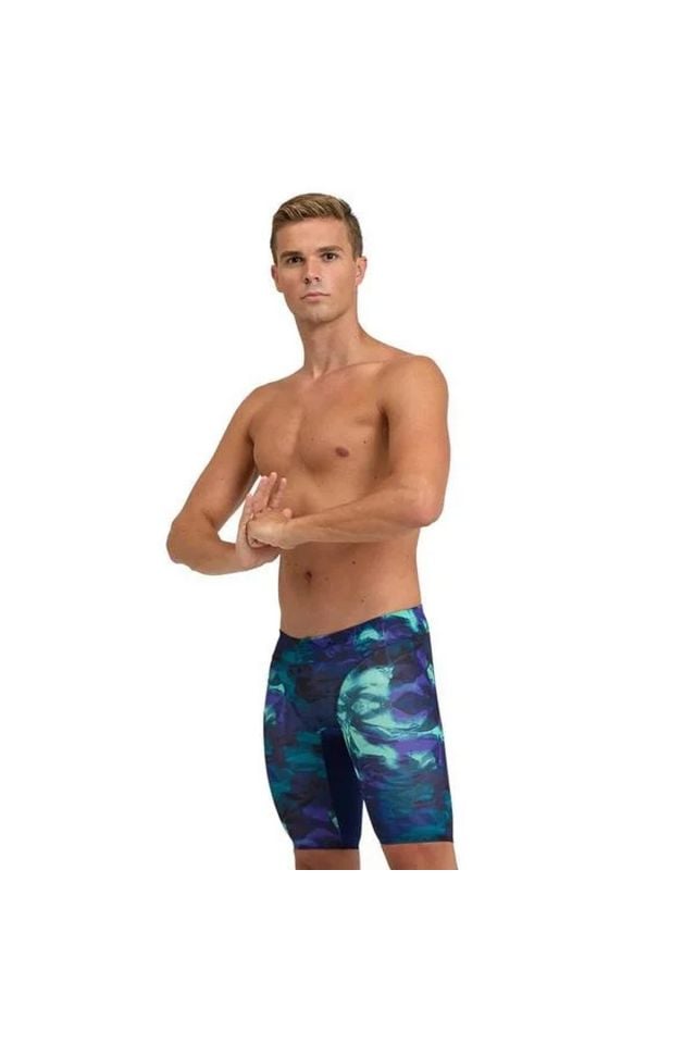 Arena Men's Hero Camo Swim Jammer Erkek Yüzücü Mayo Mavi 85 Beden 005916750