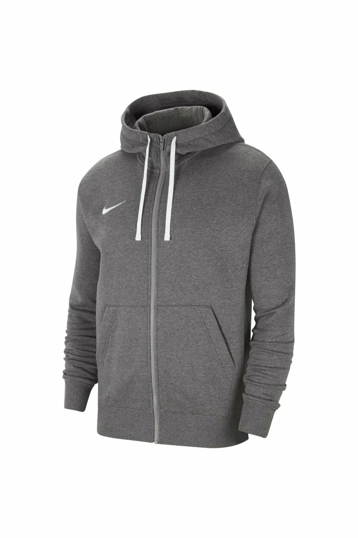 Nike Flc Park20 Fz Hoodie Fermuarlı Erkek Kapüşonlu Sweatshirt Gri CW6887-071