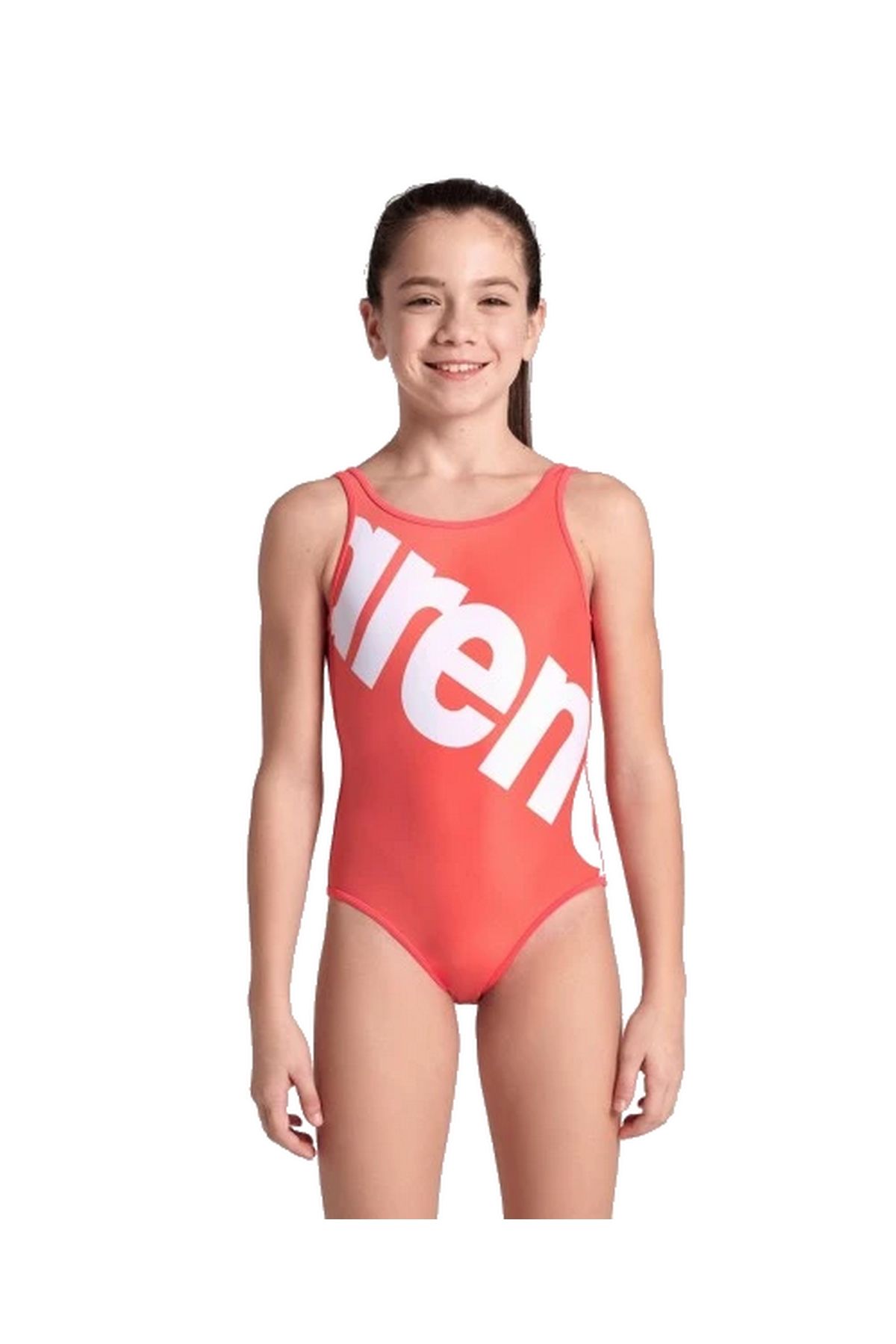 Arena Girl's ARENA Logo Swimsuit One Piece Kız Yüzücü Mayo Gül Kurusu 007328900