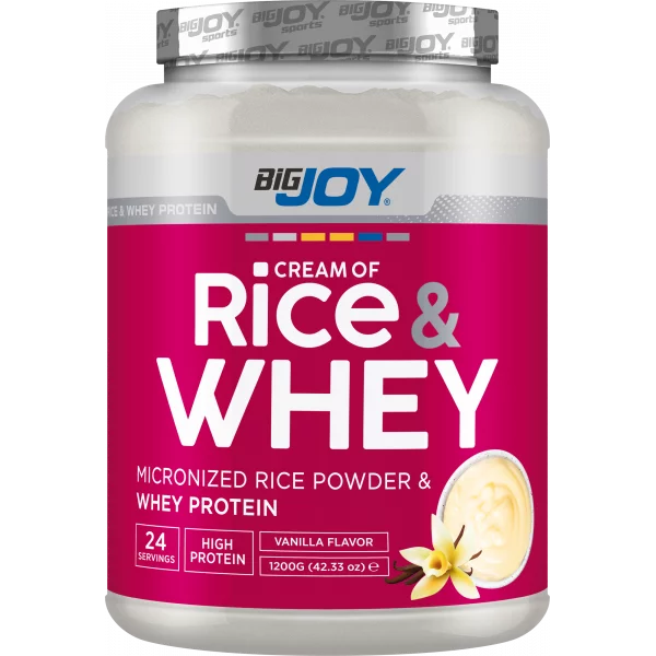 BigJoy Sports Cream Of Rice Whey Vanilya 1200g