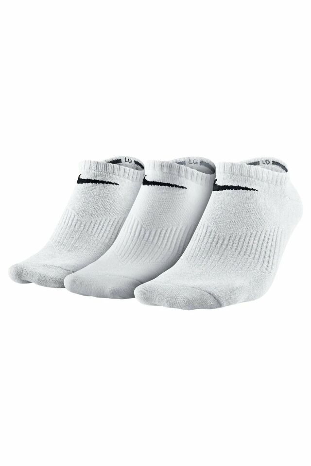 Nike Perf Ltwt Ns 3Pr Unisex Beden XL Antrenman Çorabı 3lü Beyaz SX4705-101