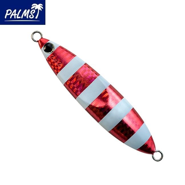 Palms Slow Blatt R 80 gr Metal Jig - H-531 - Zebra Red