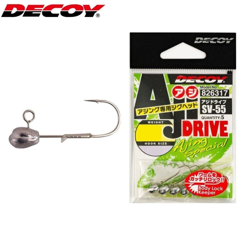 Decoy Aji Drive SV-55 Jig Head 1.5 gr