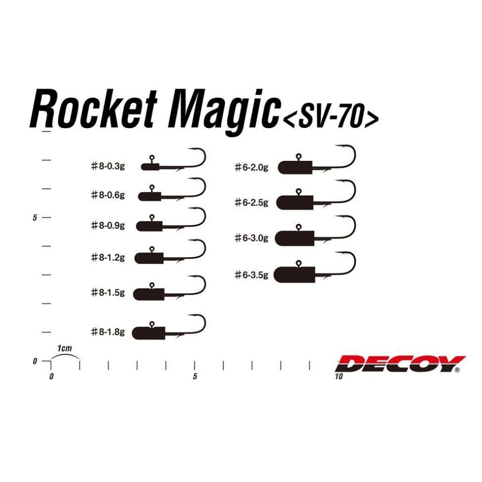 Decoy Rocket Magic Jighead SV-70 - 2.5 gr