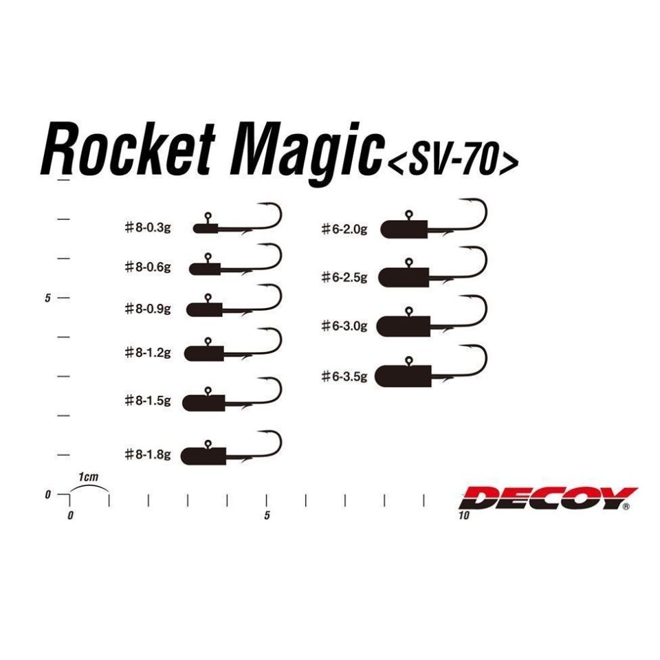Decoy Rocket Magic Jighead SV-70 - 3.0 gr