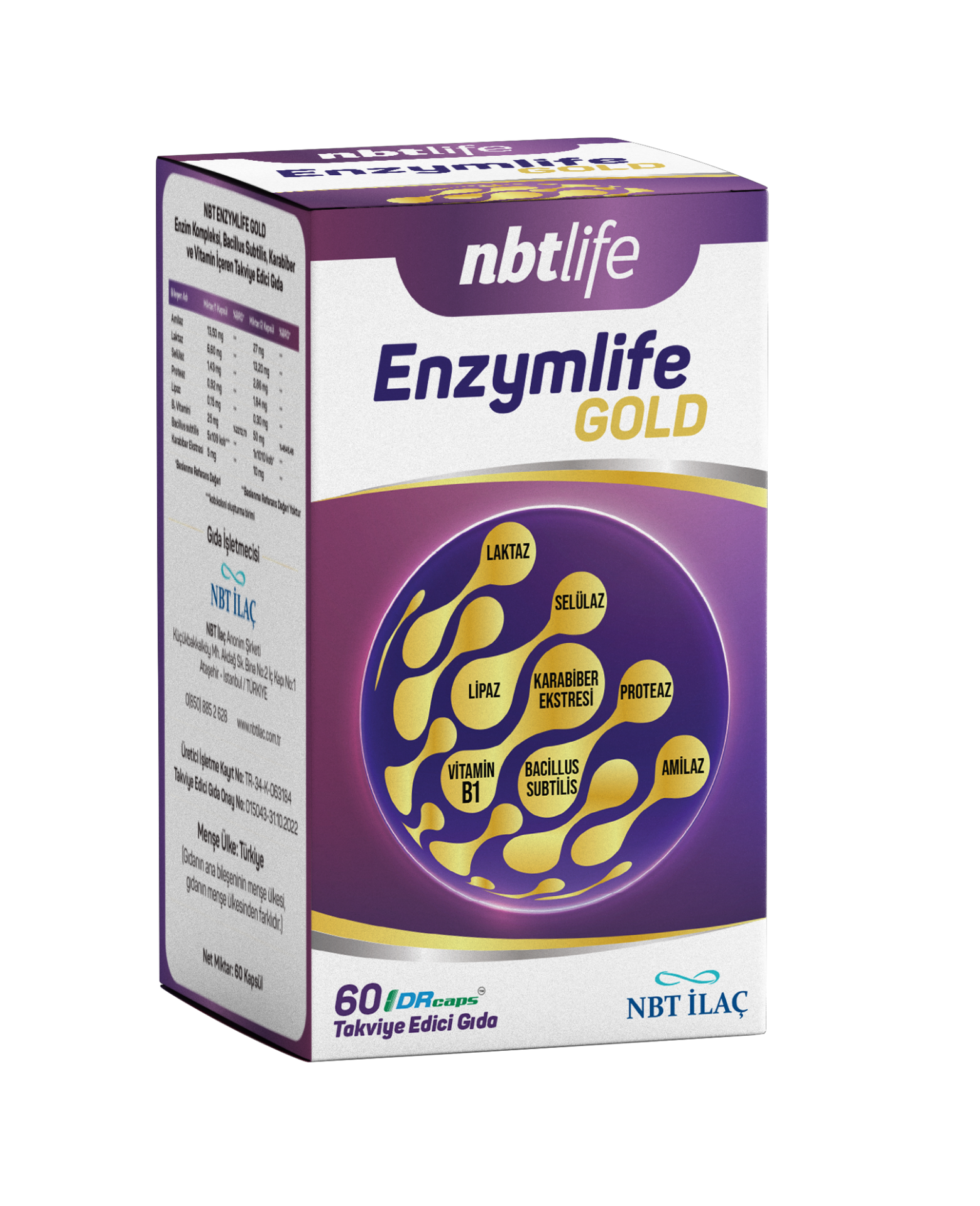 NBT Enzymlife Gold 60 Kapsül
