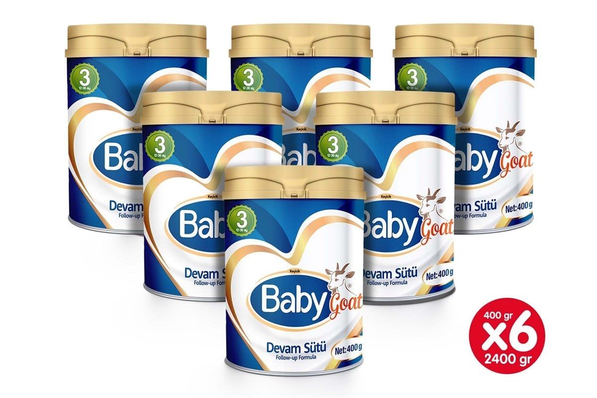 Babygoat Keçi Bebek Sütü 400 gr (12-36 Ay No:3) 6LI