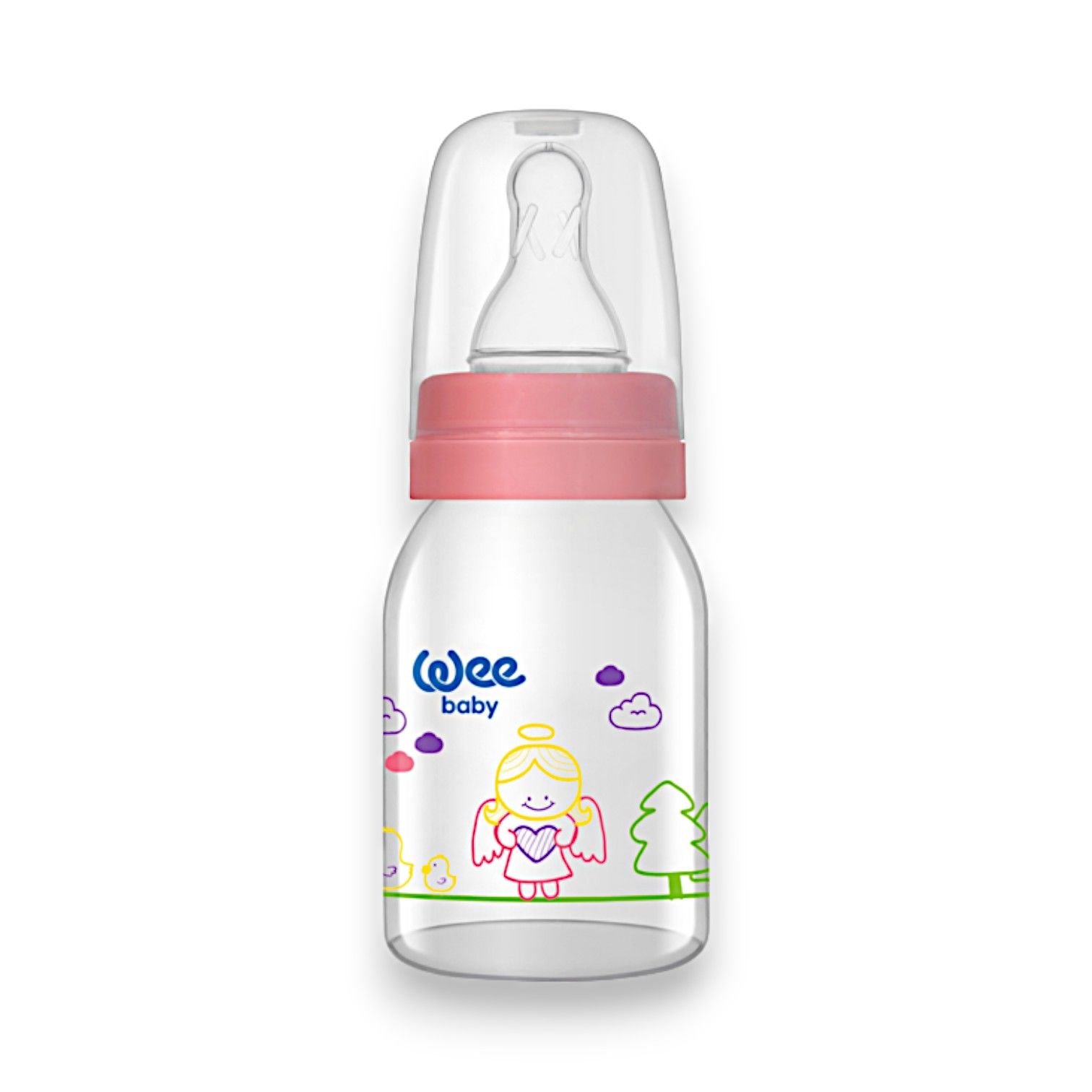 Wee Baby Klasik Cam Biberon 125 ml - Pembe