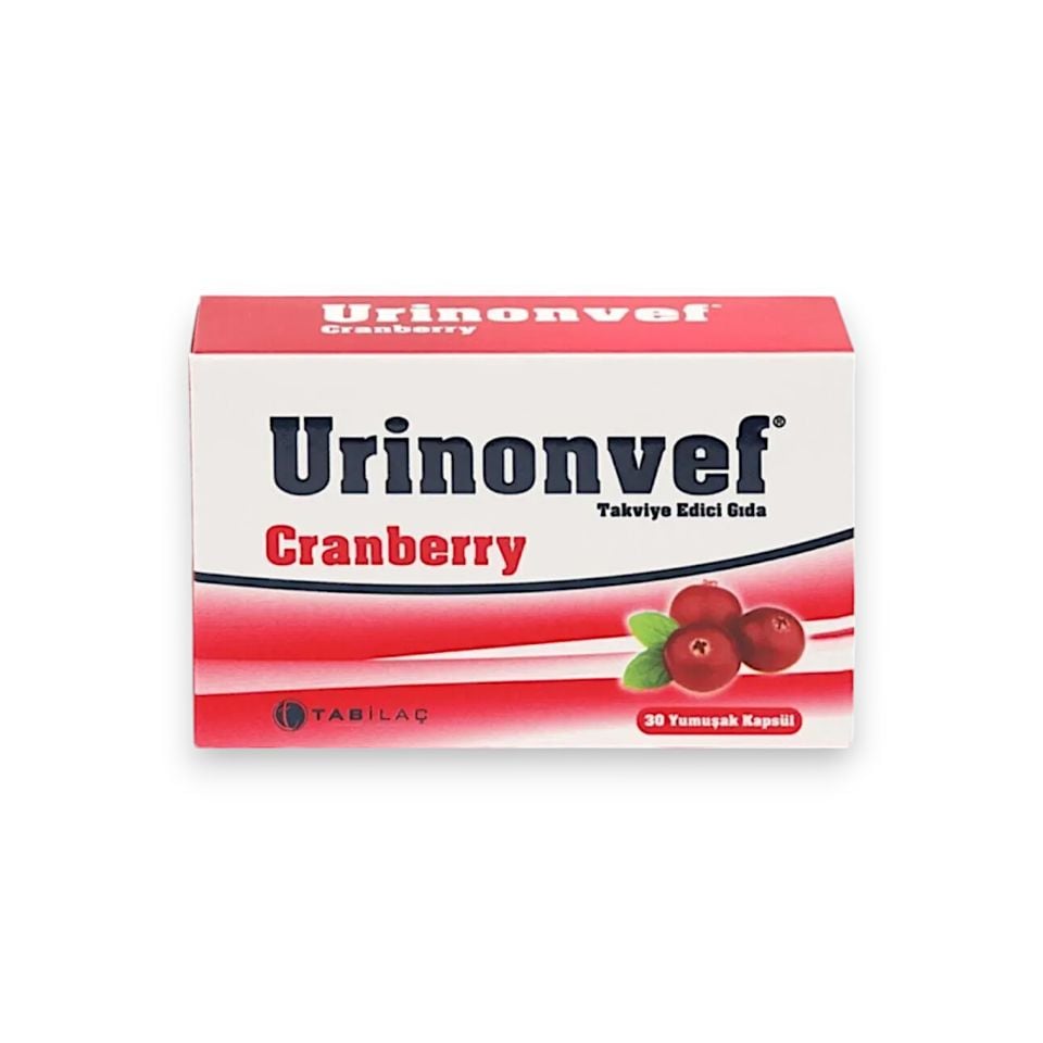 Urinonvef Cranberry 30 Yumuşak Kapsül