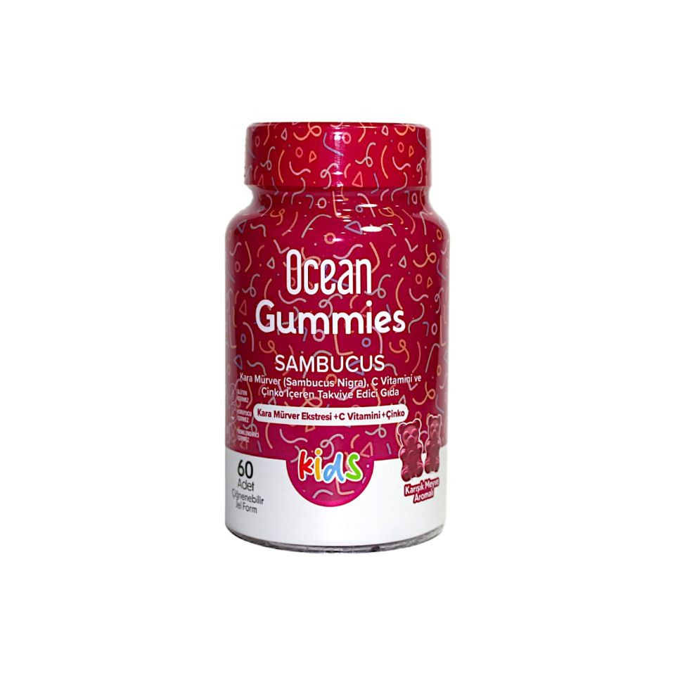 Ocean Kids Gummies Sambucus 60 Çiğnenebilir Jel Form