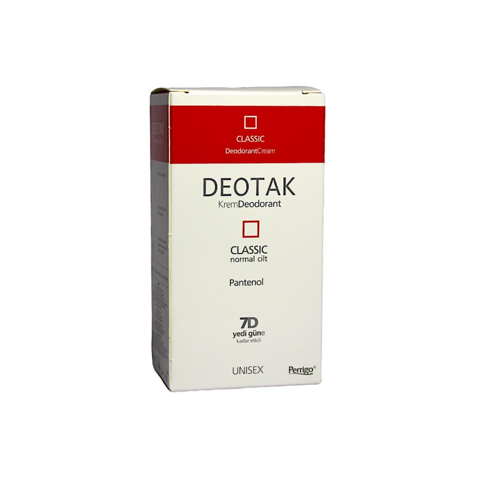 Deotak Krem Deodorant Klasik Kırmızı 35 ml