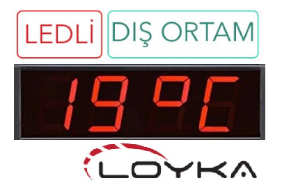 Loyka STN-254 Saat, Nem, Derece-25 cm Yazı Yüksekliği