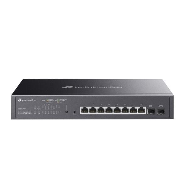 TP-Link SG2210MP 10 Port Gigabit Switch (8× PoE+, Yönetimli, 2× SFP)