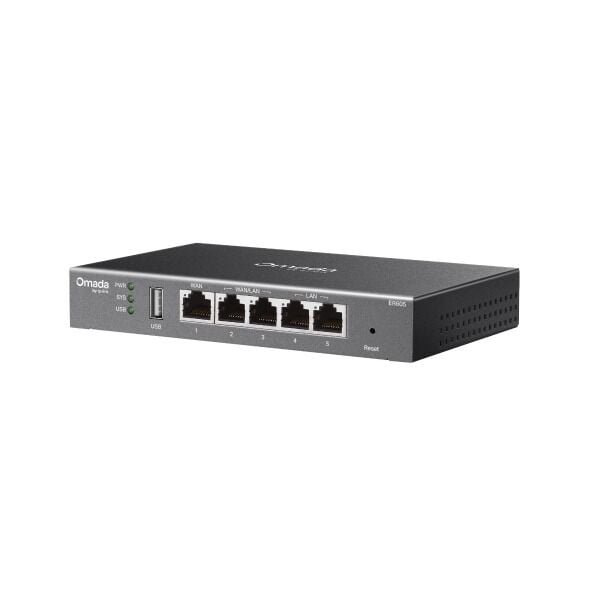 TP-Link ER605 Gateway Router (1 Gigabit WAN, 3 Gigabit LAN/WAN, 1 Gigabit LAN, IPSec/L2TP/PPTP/OpenVPN, SPI Firewall, Omada SDN)