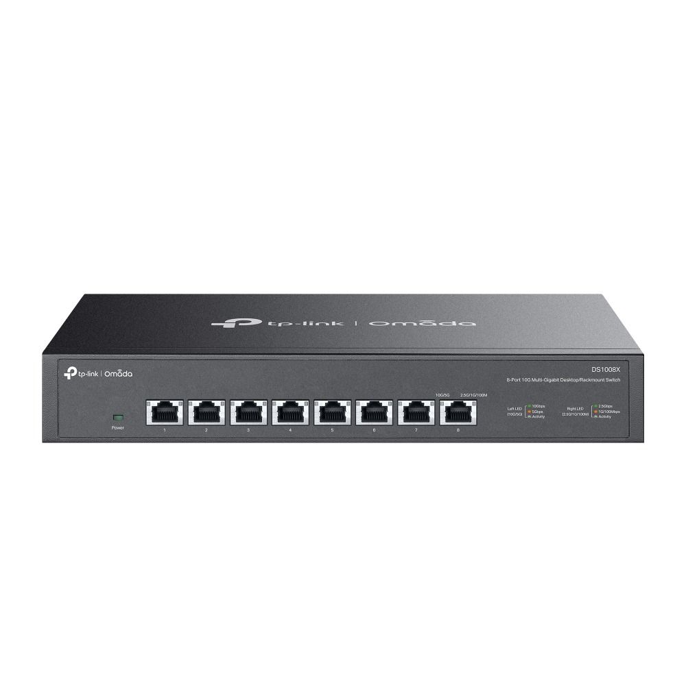 TP-Link DS1008X 8 Port 10G Multi-Gigabit Switch (Masaüstü / Raf Montajı)