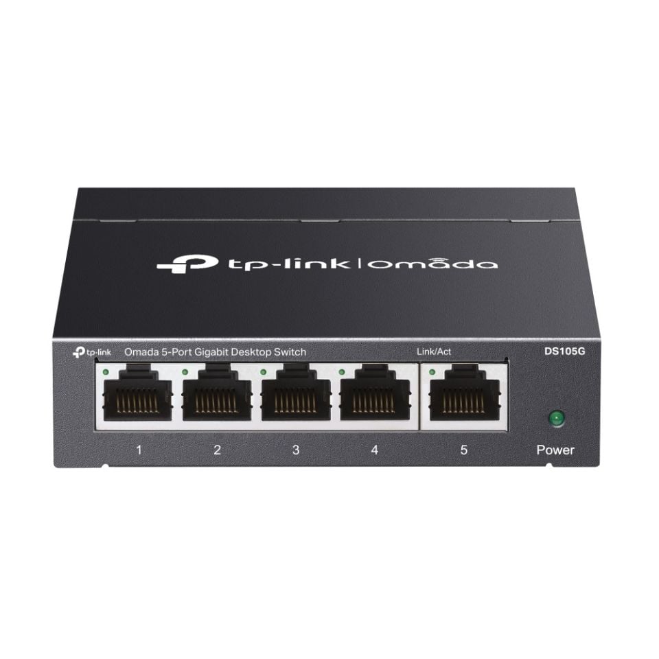 TP-Link DS105G 5 Port 2.5G Switch (Yönetimsiz, Metal Kasa, Sessiz)