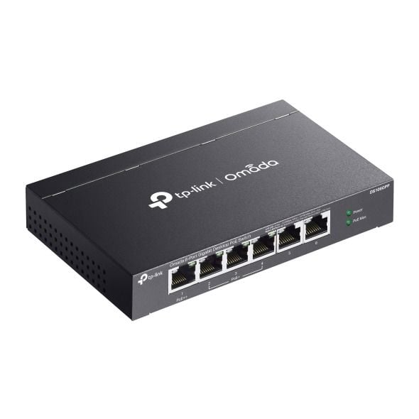 TP-Link DS106GPP 6 Port Gigabit Switch (1x PoE++, 3x PoE+, Yönetimsiz)