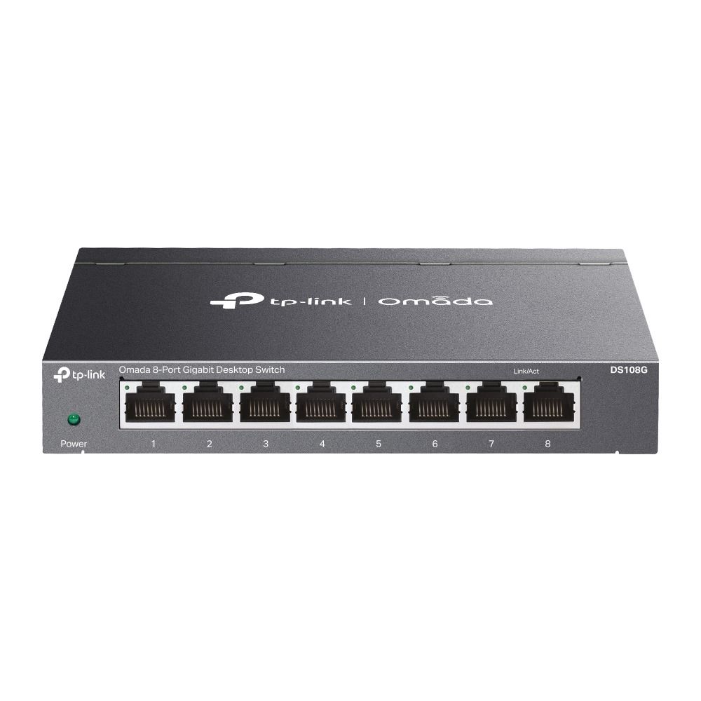 TP-Link DS108G 8 Port Gigabit Switch (Yönetimsiz, Fansız)