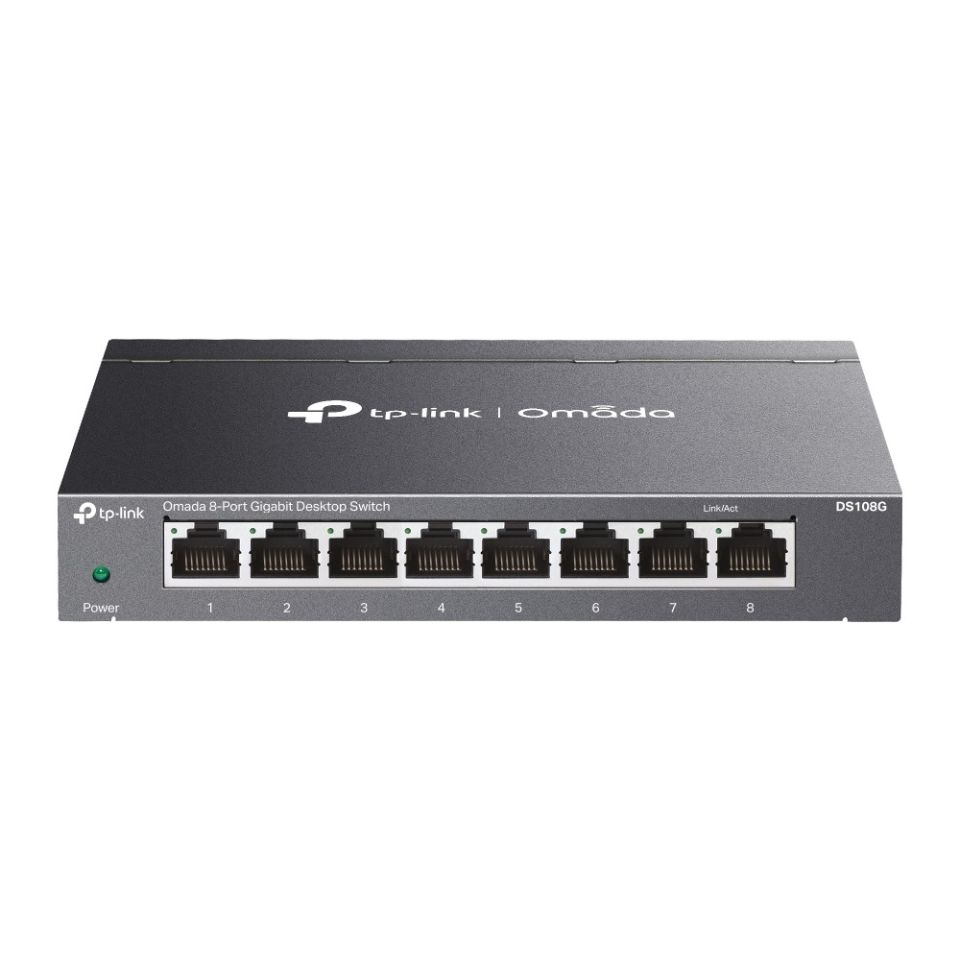 TP-Link DS108G 8 Port Gigabit Switch (Yönetimsiz, Fansız)